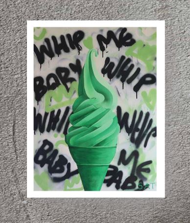 'Whip Me Baby One More Time' Limited Edition 35 x 45cm Print